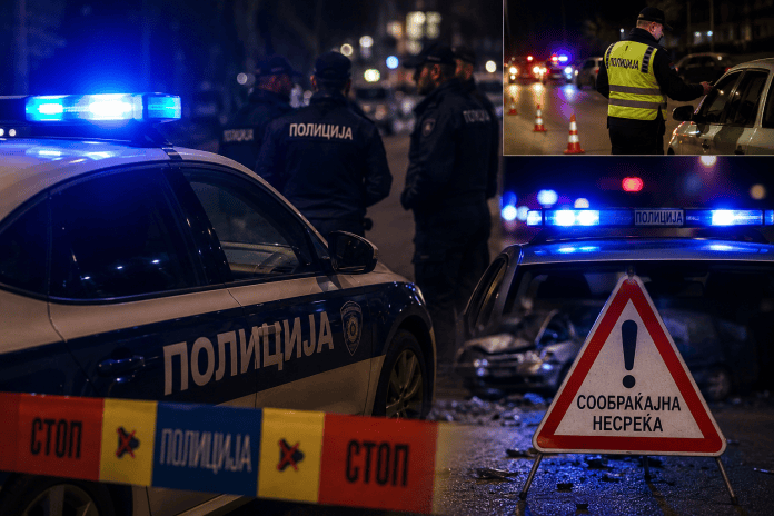 Бурно деноноќие во Полошко: Семејно насилство, тешки сообраќајки, тепачки и приведувања