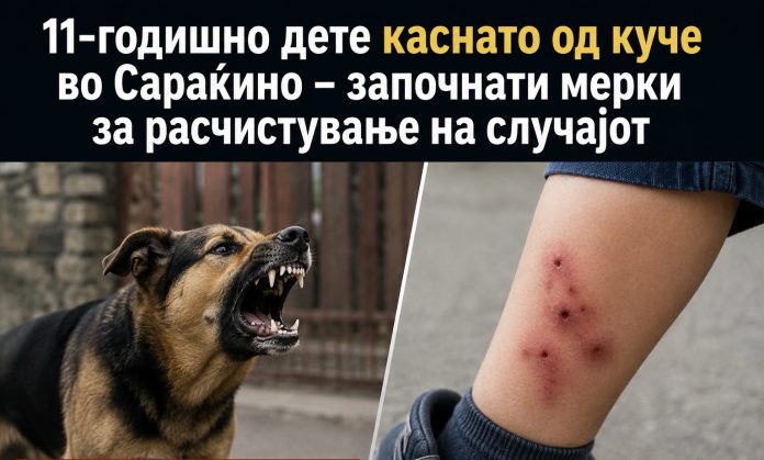 11-годишно дете каснато од куче во Сараќино – започнати мерки за расчистуване на случаот